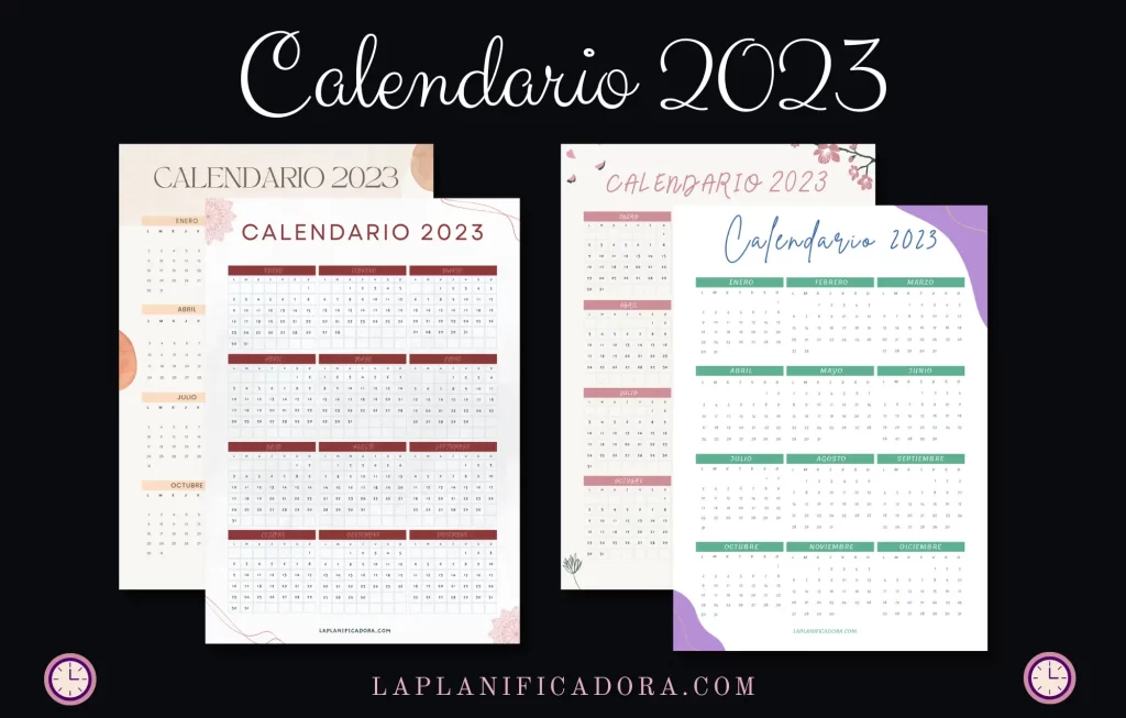 Calendarios 2023 para imprimir mes a mes